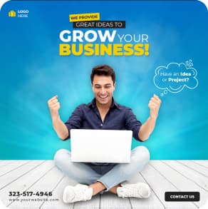 GROW YOUR BUSINESS! illustration